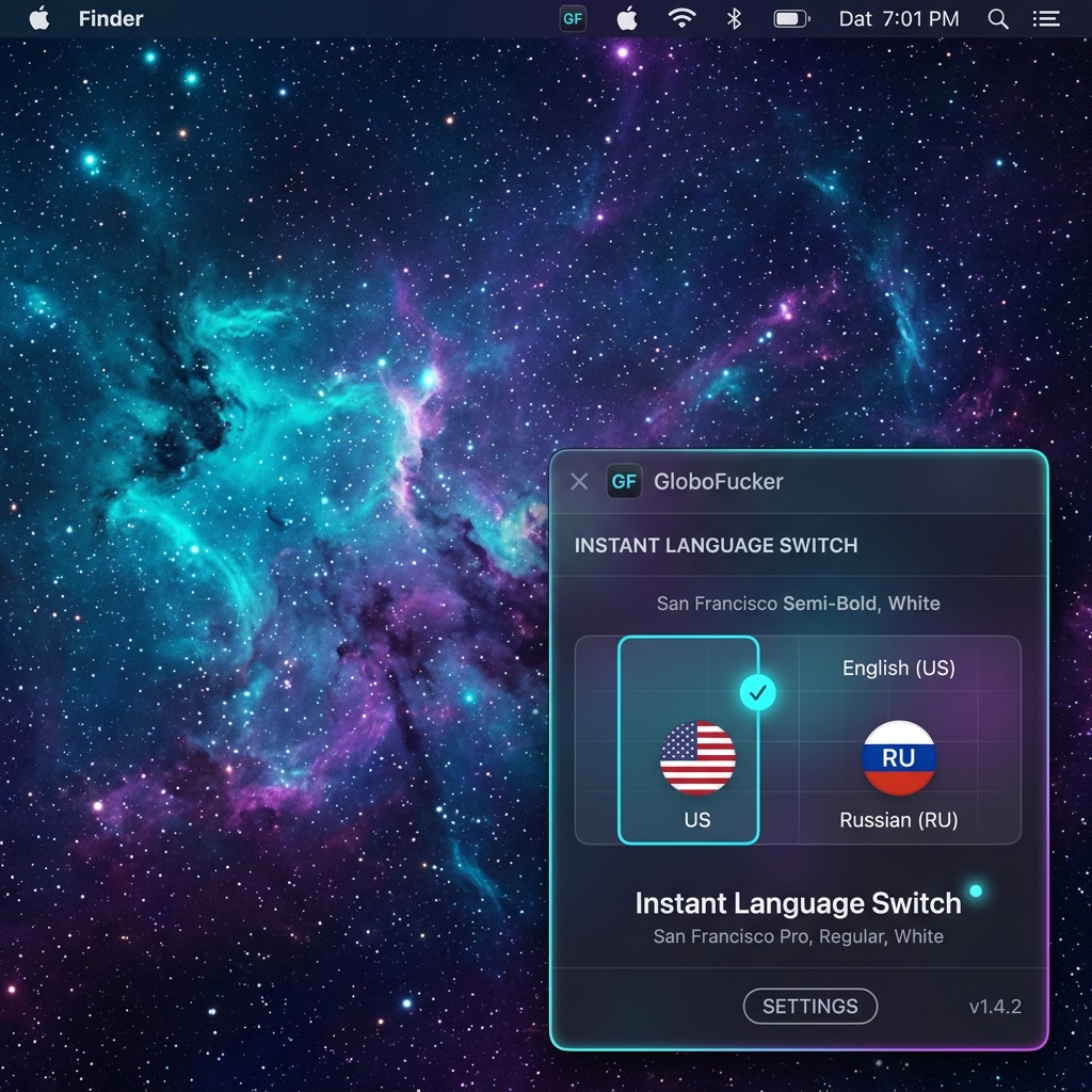 GloboFucker macOS Application Interface